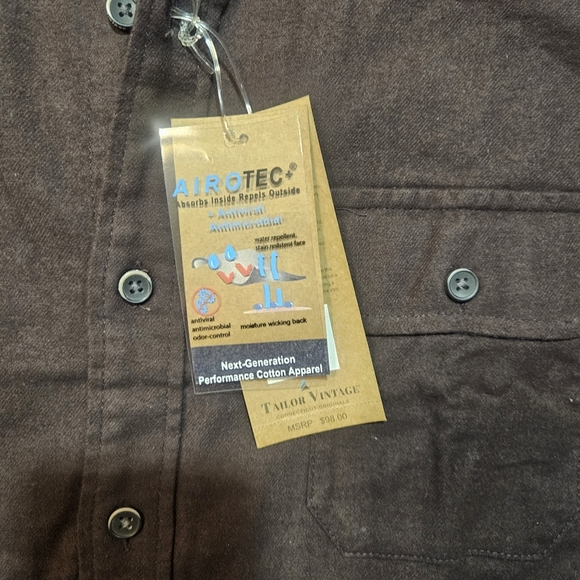 Tailor Vintage Luxe Performance Button Up Shirt Men’s XXL NWT - Picture 2 of 7